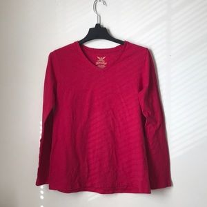 Red long sleeve tee